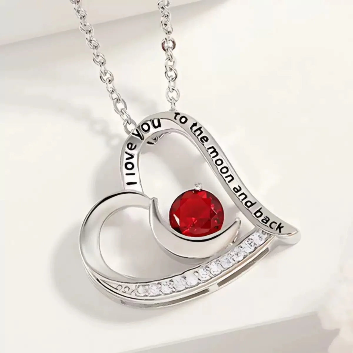 Heart Copper Zircon Pendant Necklaces With Cute Bear Rose Flower Gift Box New Christmas Friends Birthday Valentine Gifts