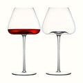Elegant HandBlown Crystal Wine Glass Set  Perfect Gift