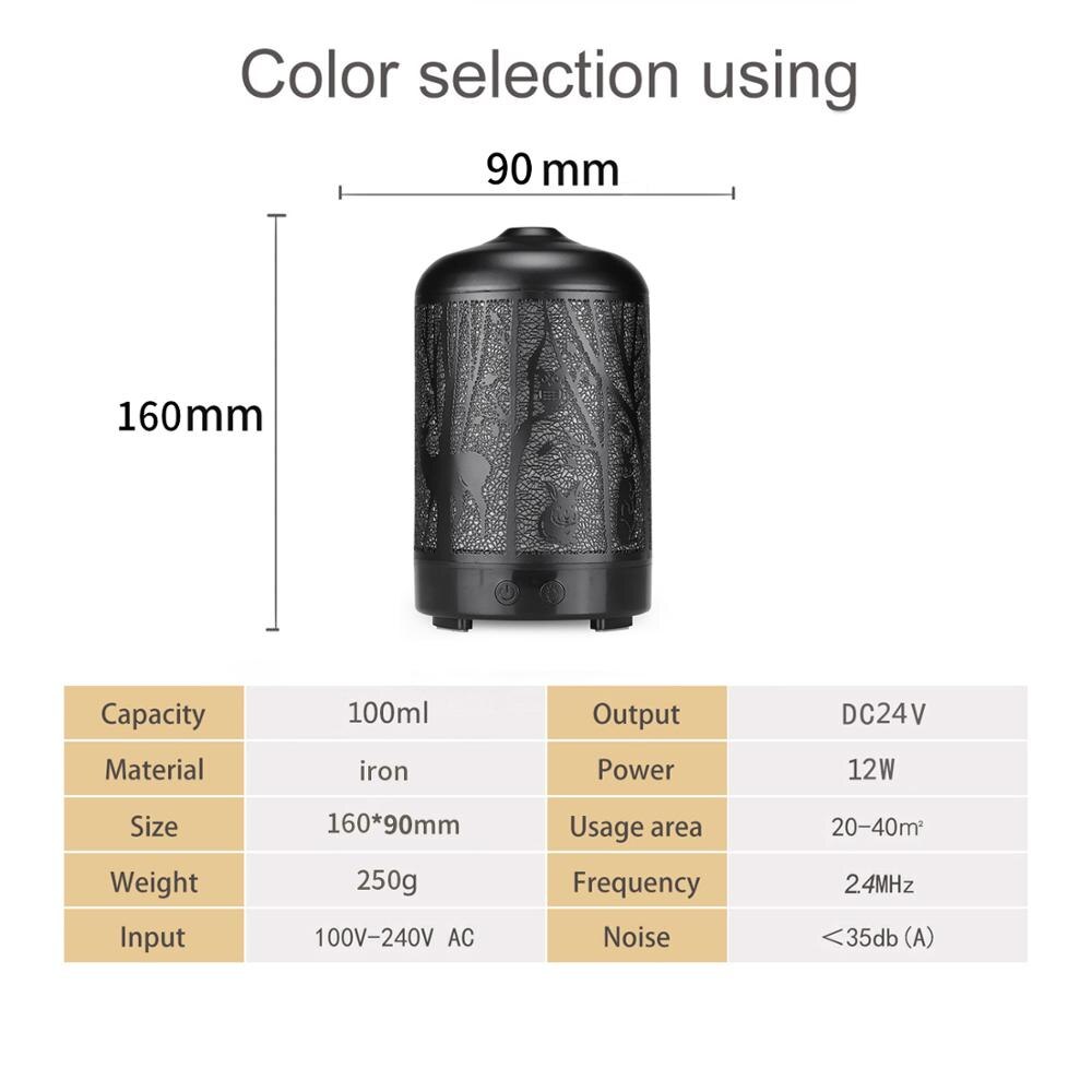 100ml Ultrasonic Air Humidifier Forest Deer Aroma