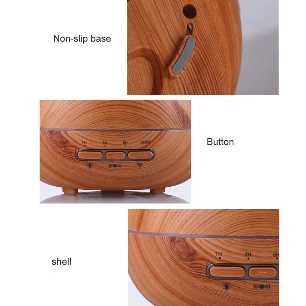 Essential Oil Aroma Diffuser Tulip Light Wood  -Ultrasonic Mist