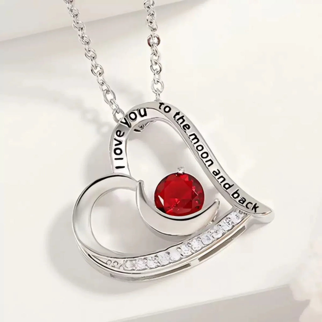 Heart Copper Zircon Pendant Necklaces With Cute Bear Rose Flower Gift Box New Christmas Friends Birthday Valentine Gifts