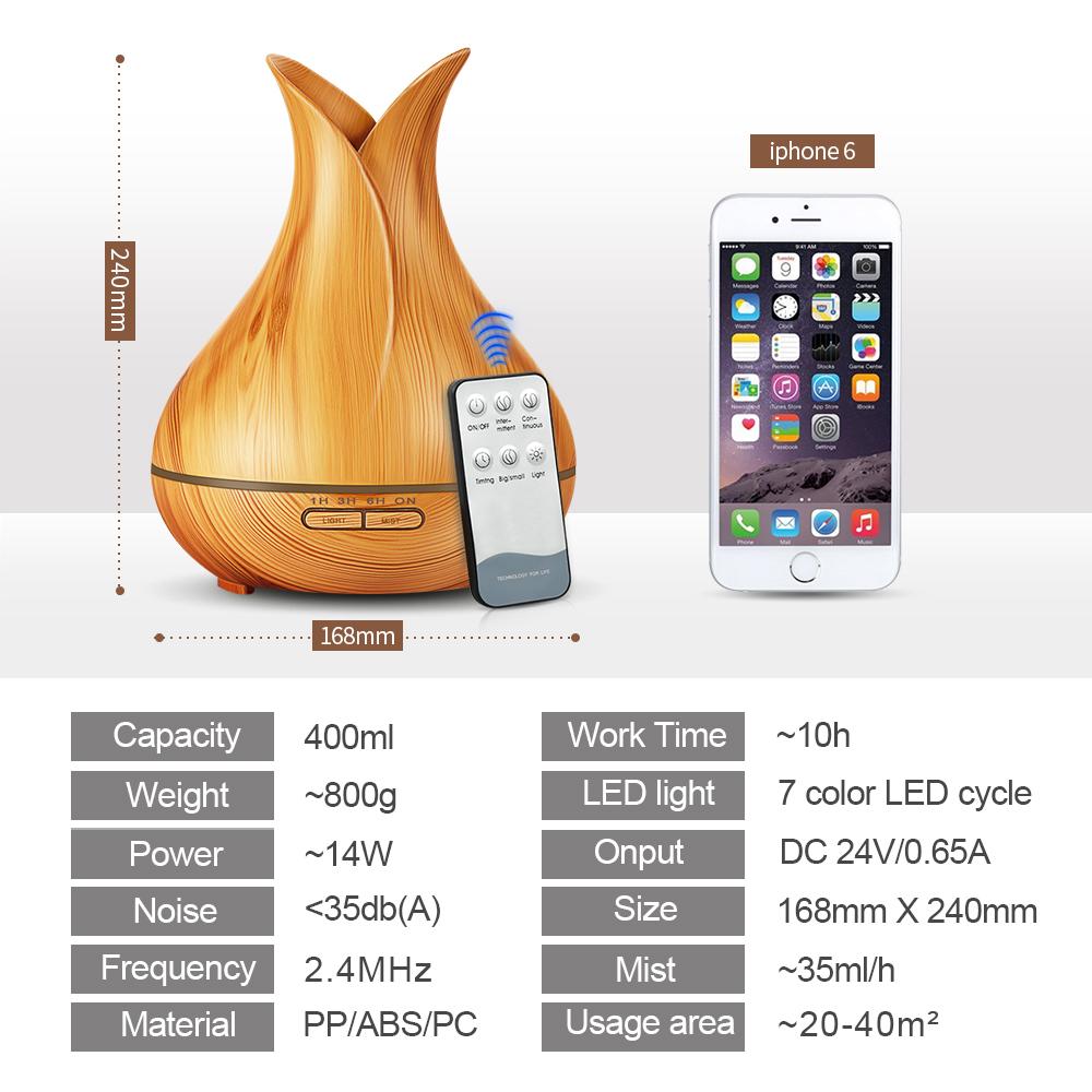 KBAYBO Ultrasonic Air Humidifier electric Aroma air diffuser Essential